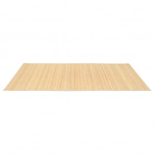 Tapete de bambu de cor natural 150x200 cm H