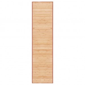 Tapete de bambu 80x300 cm castanho H