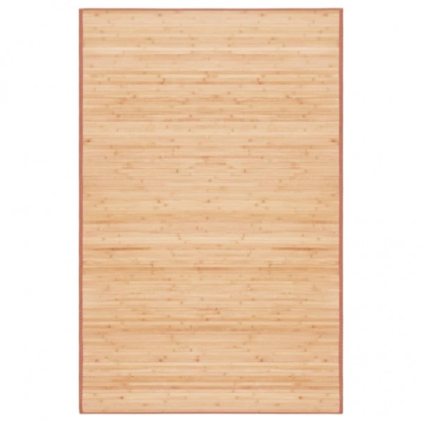 Alfombra de bambú marrón 100x160 cm D