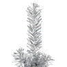 Medio árbol de Navidad artificial con soporte plateado 150 cm 4