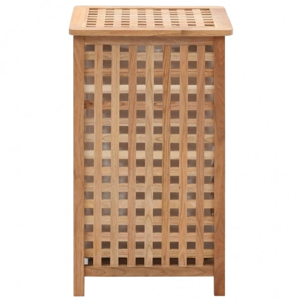 Cesto para ropa sucia madera maciza de nogal  39x39x65 cm M 3