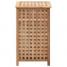 Cesto para ropa sucia madera maciza de nogal  39x39x65 cm 3