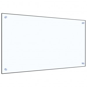 Painel anti-salpicos cozinha 90x50 cm vidro temp. transparente H