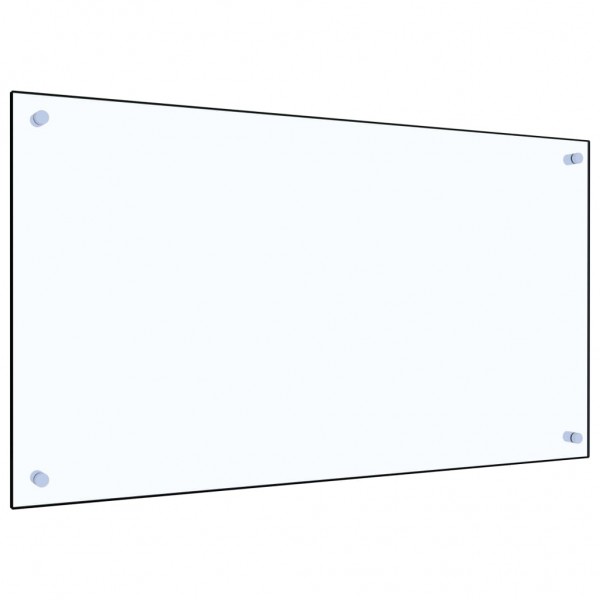 Protector contra salpicaduras cocina vidrio templado 90x50 cm M 2