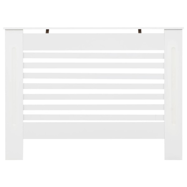 Cobertura de radiador 112x19x81.5 cm MDF branco M 3