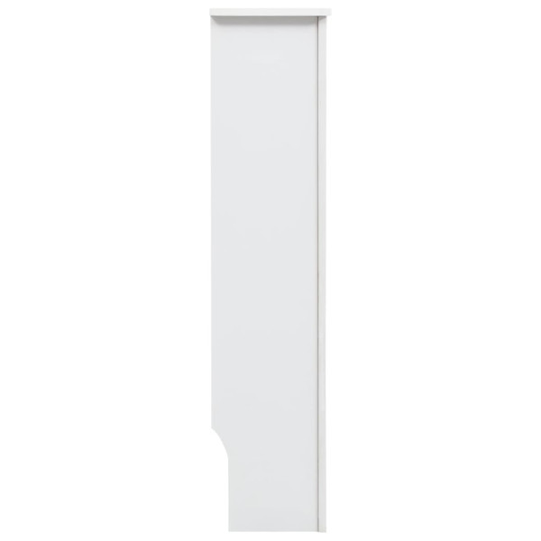 Cubierta para radiador MDF blanco 112x19x81.5 cm M 5