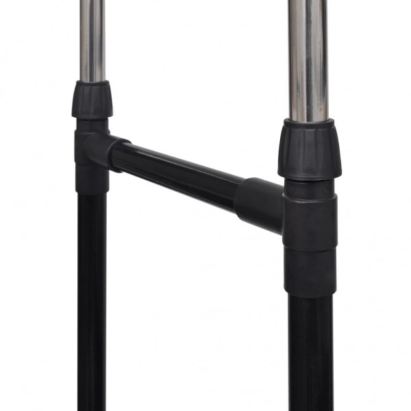 Cabides para roupas ajustáveis com 2 varões 2 pcs M 5