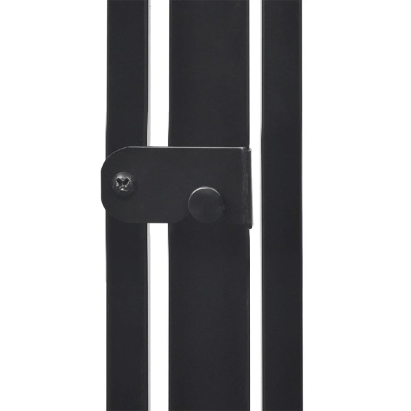 Valla reja de chimenea para mascotas acero negro M 5