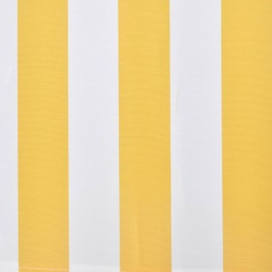 Toldo dobrável motorizado 400 cm amarelo/branco H