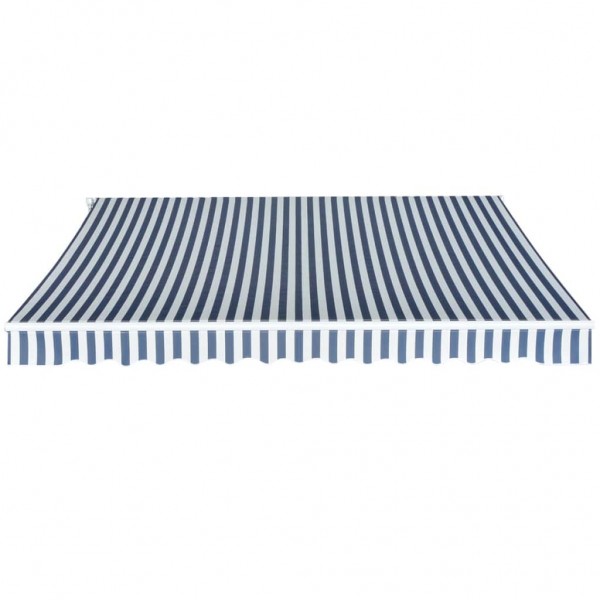 Toldo dobrável manual 350 cm azul/branco M 3