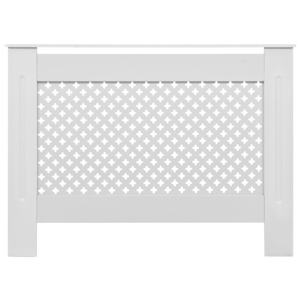 Cubierta para radiador MDF blanco 112x19x81.5 cm M 3