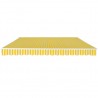Toldo dobrável manual 400 cm amarelo/branco 3