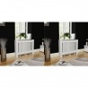 vidaxl Coberturas de radiador 2 pcs MDF 112 cm branco 1