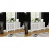 Cubiertas para radiador 2 unidades MDF blanco 152 cm 1