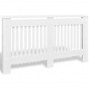 Cubiertas para radiador 2 unidades MDF blanco 152 cm 2