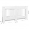 Cubiertas para radiador 2 unidades MDF blanco 152 cm 4