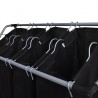 Separadores de roupa suja com sacos 2 pcs preto e cinzento 2