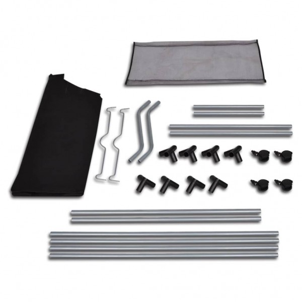 Separadores de roupa suja com sacos 2 pcs preto e cinzento M 3