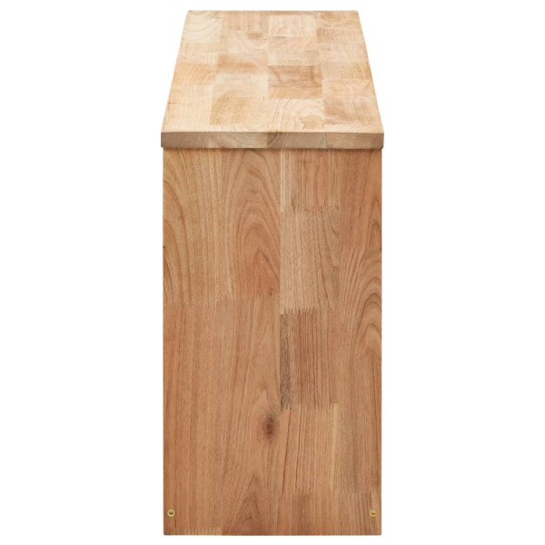 Banco zapatero de madera maciza de nogal 94x20x38 cm M 5