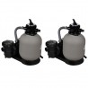 Bombas de filtragem por areia 2 pcs 600 W 17 000 l/h 1
