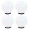 Candeeiros esféricos LED 4 pcs 20 cm PMMA 1