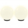 Lámparas de bola LED 4 unidades esféricas PMMA 25 cm 3