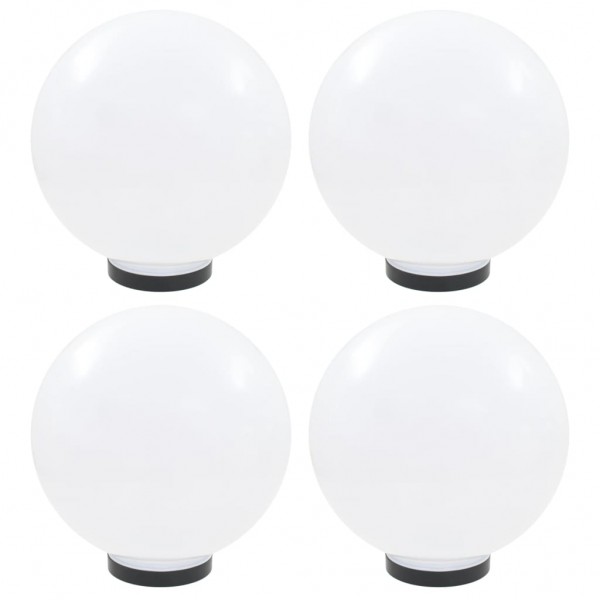 Lámparas de bola LED 4 unidades esféricas PMMA 30 cm D