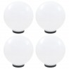 Lámparas de bola LED 4 unidades esféricas PMMA 30 cm 1