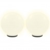 Lámparas de bola LED 4 unidades esféricas PMMA 40 cm 3