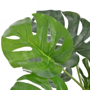 Planta artificial monstera con maceta 100 cm verde H