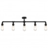 Candeeiro de teto 5 x lâmpadas E27 preto 3