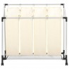 Separador de roupa suja com 4 sacos aço creme 2