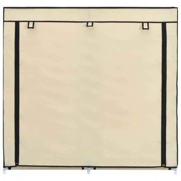 Sapateira com cobertura 115x28x110 cm tecido cor creme M 5
