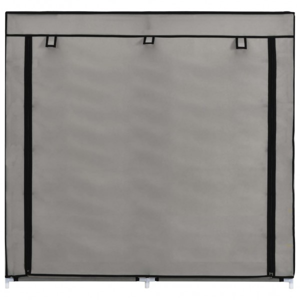 Mueble zapatero con funda de tela gris 115x28x110 cm M 5