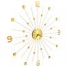 Reloj de pared de metal dorado 70 cm 3