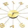 Reloj de pared de metal dorado 50 cm 5