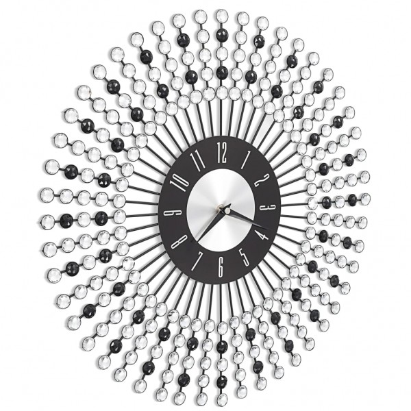 Reloj de pared de metal negro 43 cm M 3