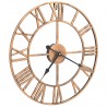 Reloj de pared de metal dorado 40 cm 2