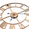 Reloj de pared de metal dorado 40 cm 4