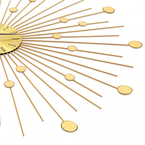 Relógio de parede metal 70 cm dourado M 4