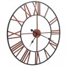 Reloj de pared de metal rojo 58 cm 3