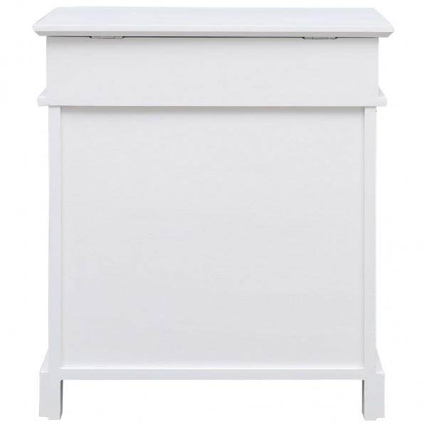 Sapateira 50x28x58 cm madeira de paulownia branco M 4