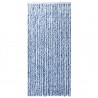 Cortina mosquitera  chenilla azul blanco y plateado 100x220 cm 4