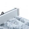 Cortina mosquitera de chenilla blanca y gris 100x220 cm 5