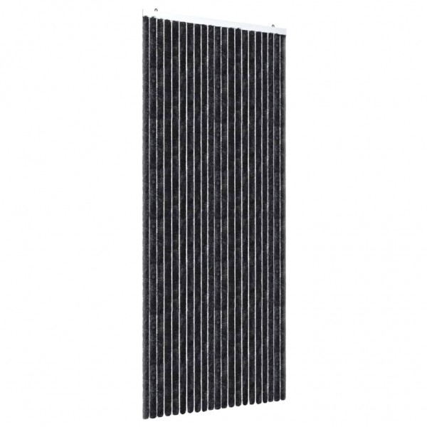 Cortina anti-insetos 90x220 cm chenille antracite M 2