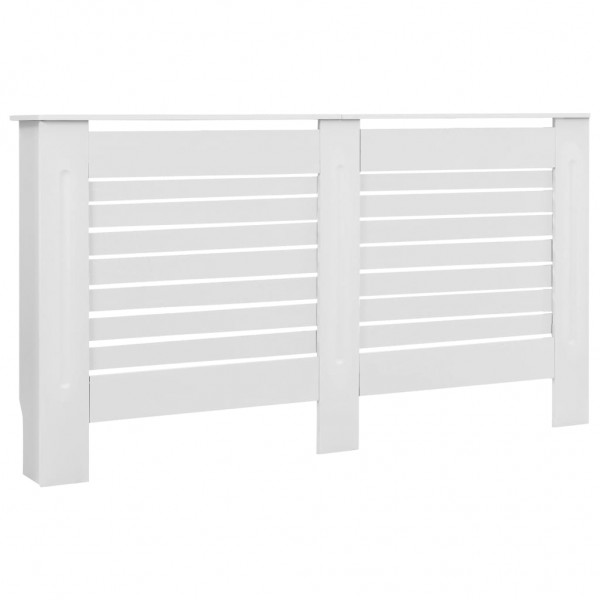 Cobertura de radiador 152x19x81.5 cm MDF branco M 2