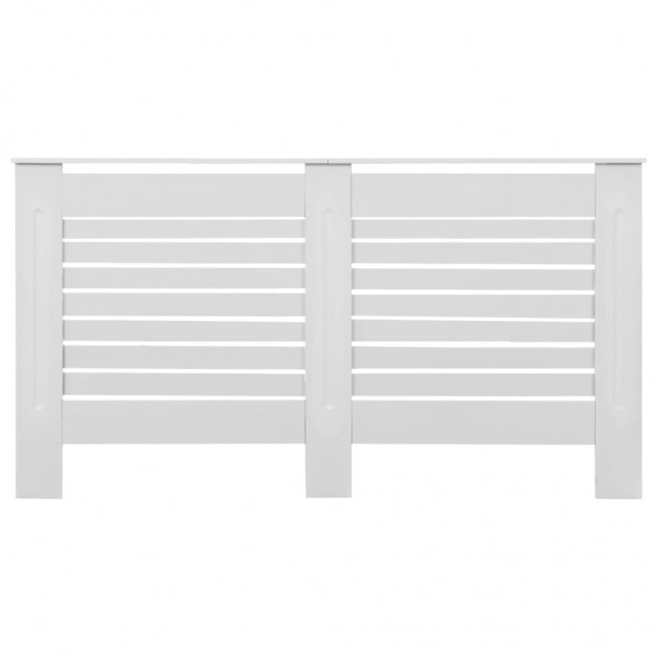 Cobertura de radiador 152x19x81.5 cm MDF branco M 3