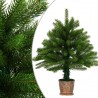 Árbol de Navidad artificial hojas realistas verde 65 cm 1