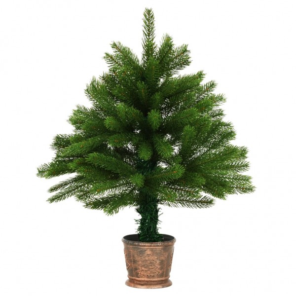 Árvore de Natal artificial agulhas realistas 65 cm verde M 3