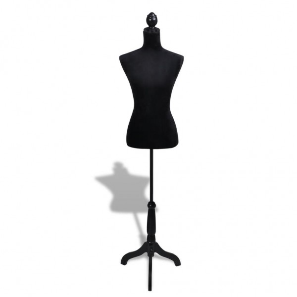 Busto manequim de senhora preto M 2